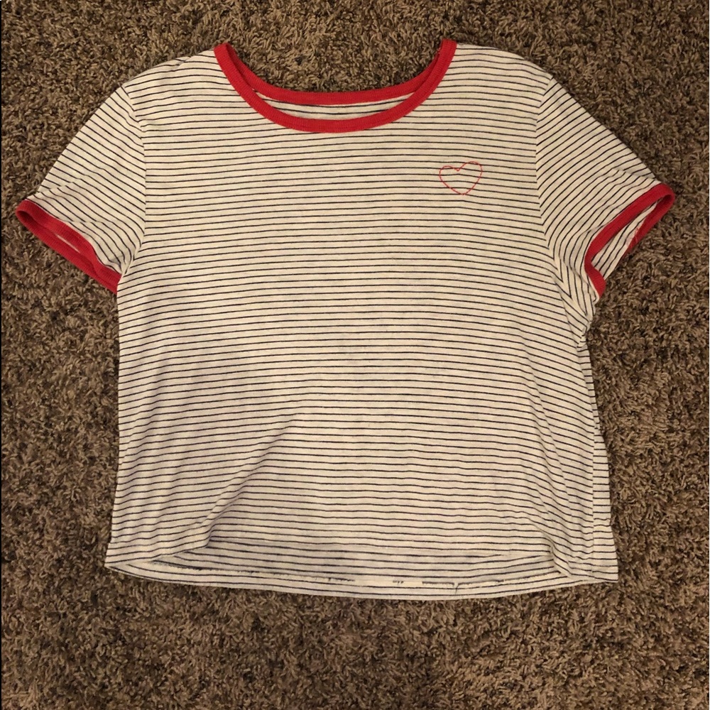 Aerie Striped Ringer Tee